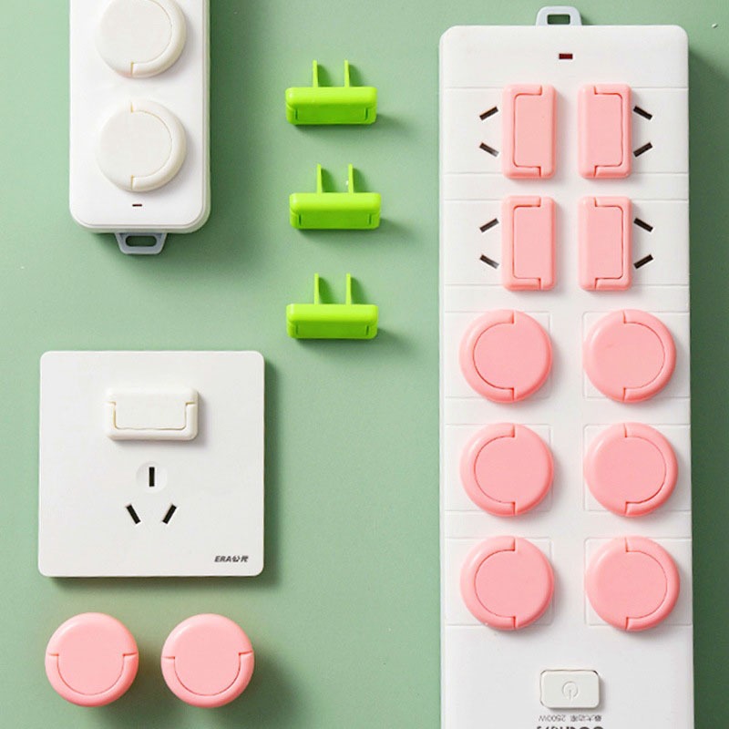 Child Safety Protection Socket Plug Protector Baby Electric Shock Protection Power Supply Cover Anti-Electric with Hidden Pull Handle Outlet Covers