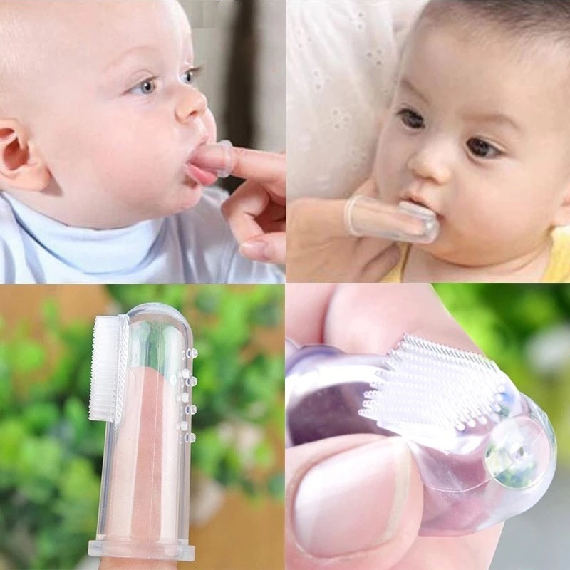 Soft Silicone Baby Finger Toothbrush Children's Teeth Cleaning Toothbrush Baby Tongue Cleaning Brush Pet Cleaning Tools
