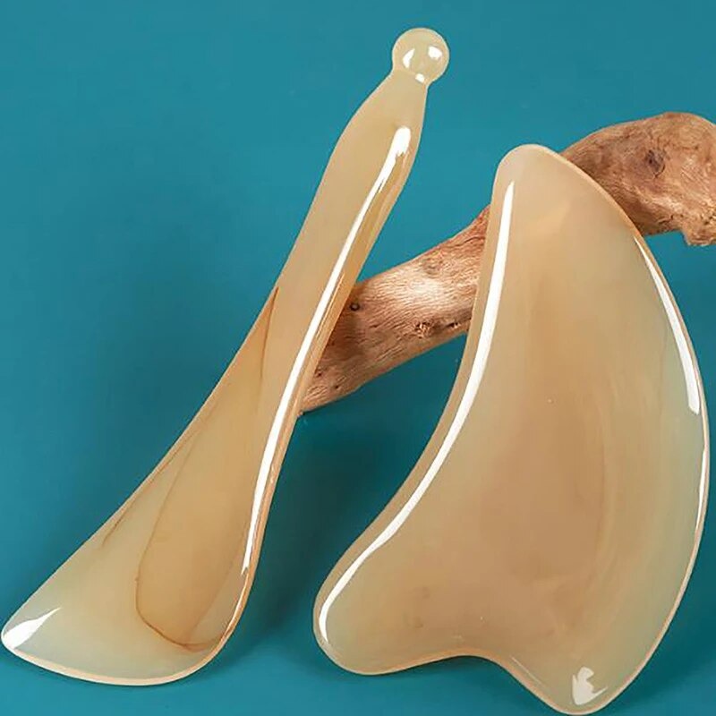Skin Scraping Resin Gua Sha Massage Board Guasha Plate Face Eye SPA Massager Scrapers Tools For Face Neck Back Body Legs