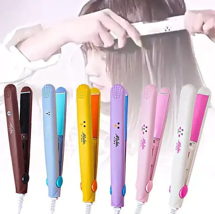Mini Hair Straightener Multicolor Flat Iron Curler Ceramic Tourmaline Plate Easy Use And Carry Pocket Curling Styling Too